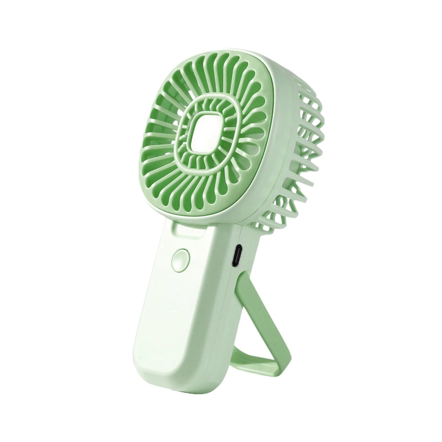 Summer Fan Portable Air Conditioners Fan Outdoor Air Condioner Usb Rechargeable Small Ceiling Fan, for Home Office Bedroom Desktop Fan (Green)