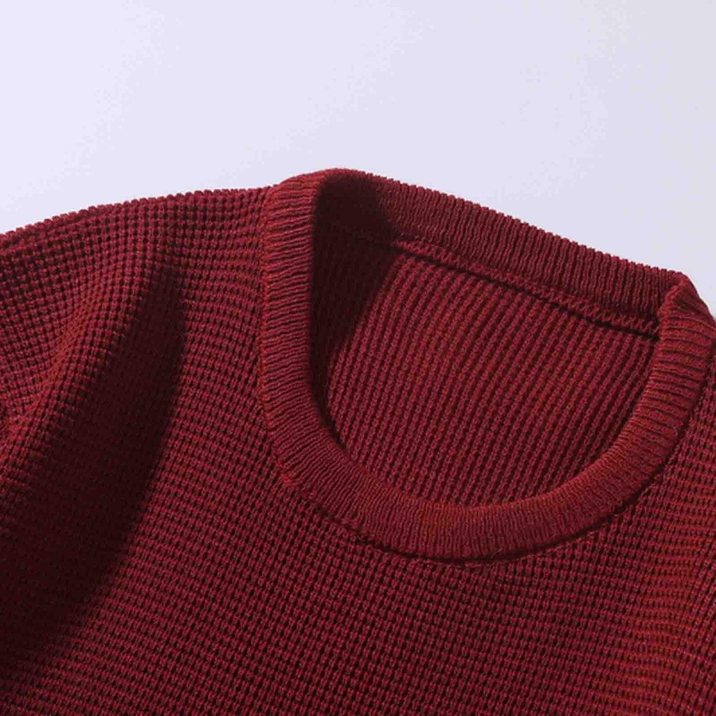 2022 New Men Parka Jackets Male Autumn and Winter Wool Sweater round Neck Pullover Bottoming Shirt Color Matching All Matching High Neck Top