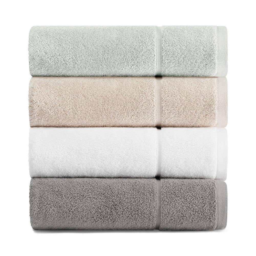 Modern Lux White Cotton 3-Piece Towel Set