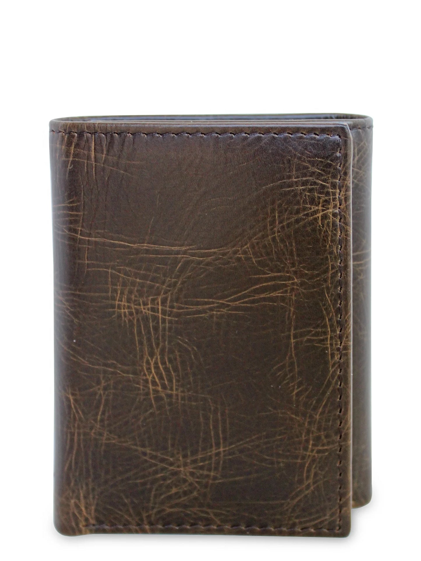 Card Holder Male Casual Trifold Wallets, River Tan