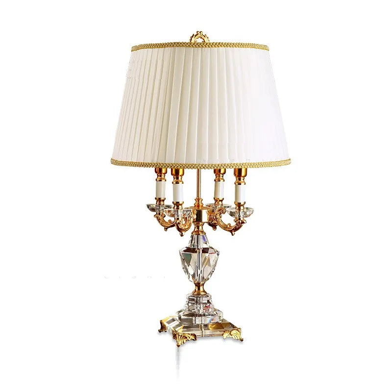 Luxury Crystal Table Lamp Lighting Bedroom Bedside Lights Luxury Fashion Crystal Lamp Abajur Bedside Hotel Room K9 Luxury