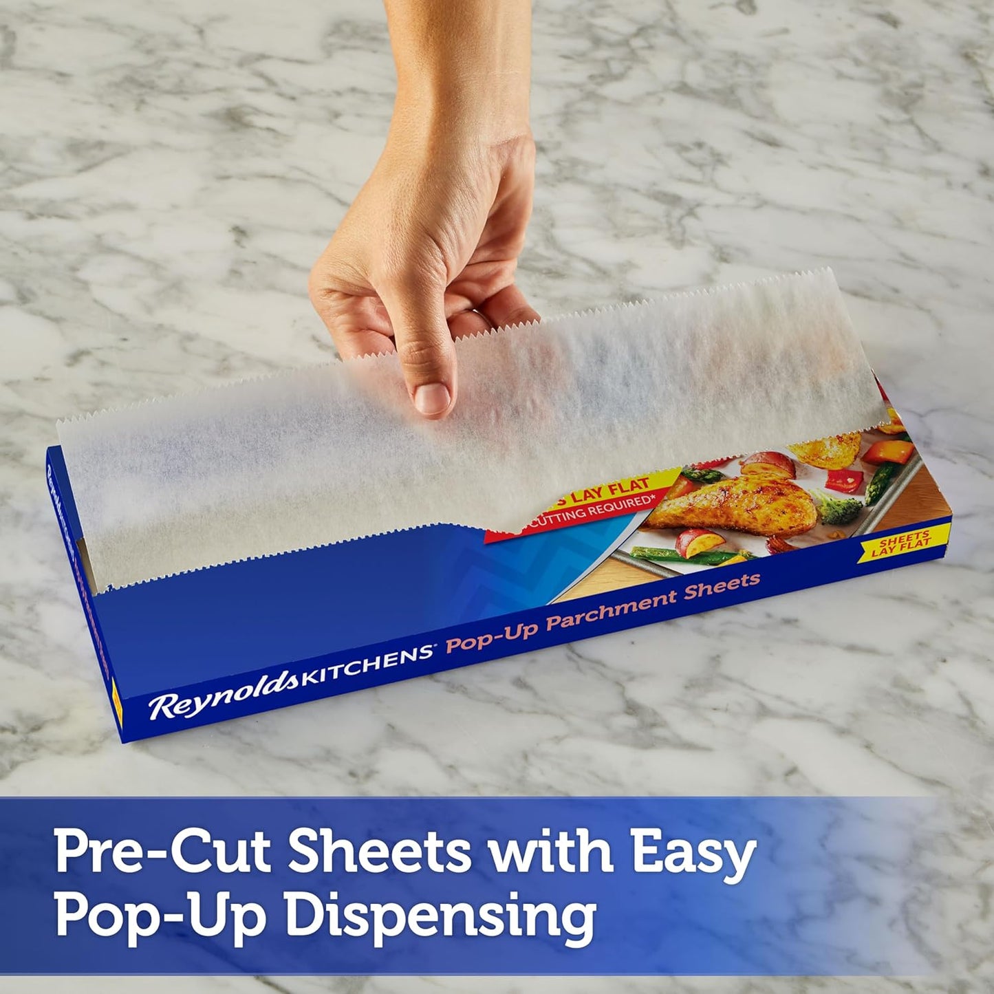 Kitchens Pop-Up Parchment Paper Sheets, 10.7X13.6 Inches, 30 Count