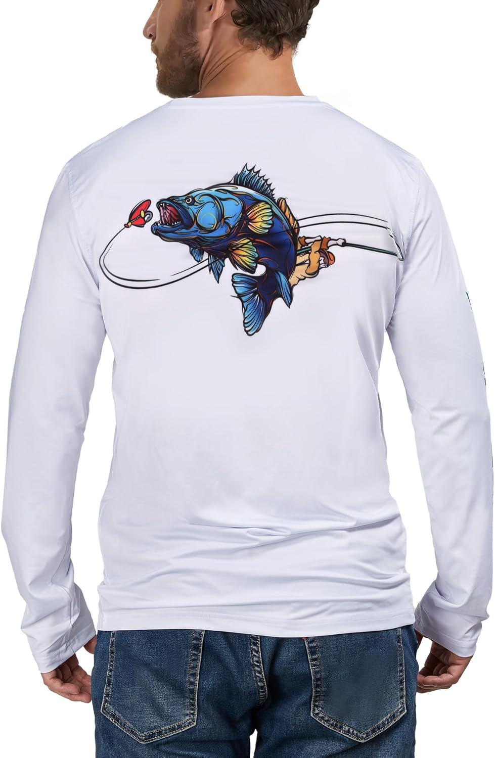 Men'S Fishing Shirts for Men Long Sleeve Wicking Fabric UPF 50 Sun Protection Performance Shirt
