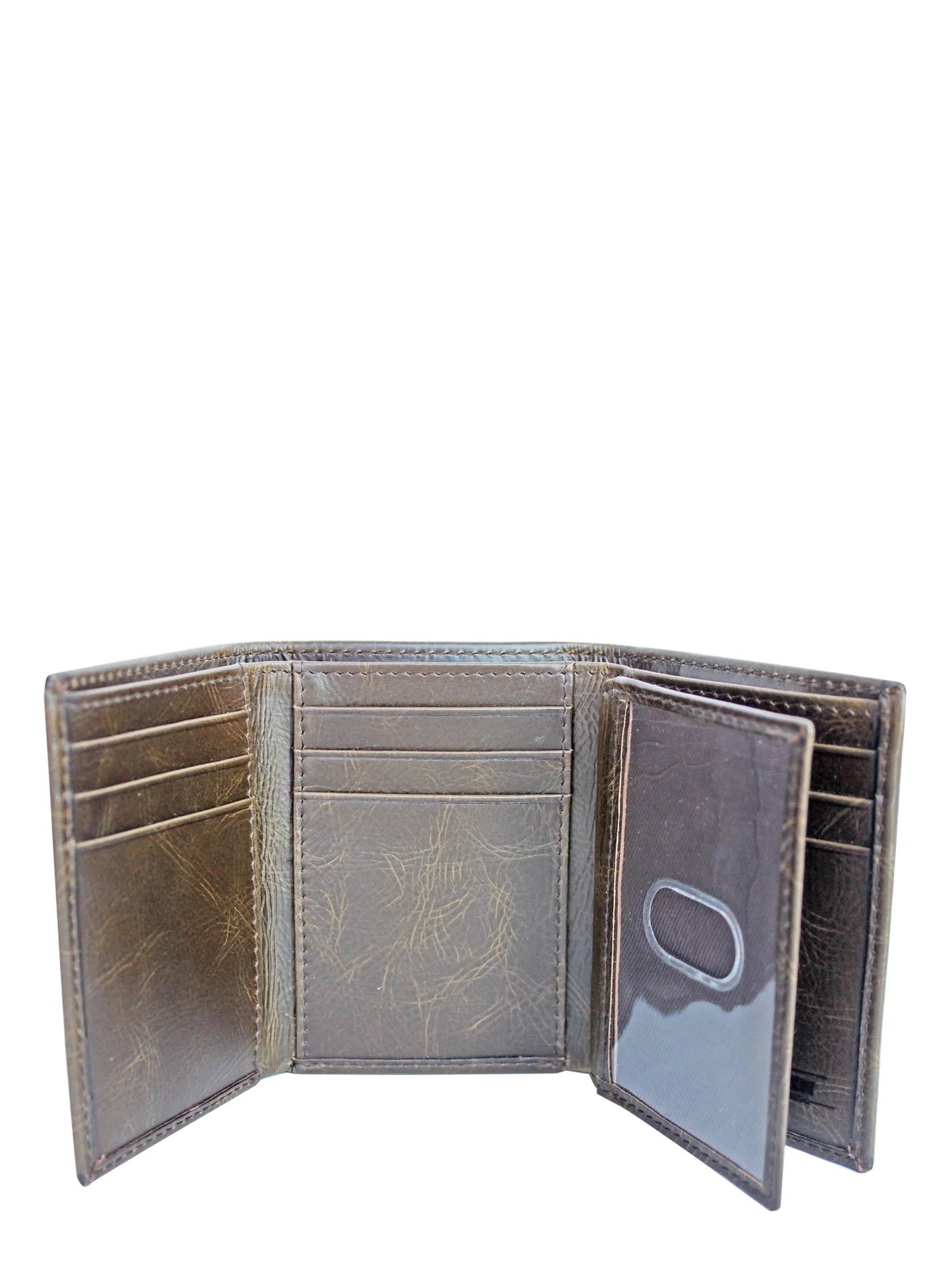 Card Holder Male Casual Trifold Wallets, River Tan