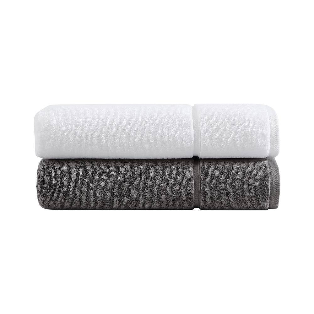 Modern Lux White Cotton 3-Piece Towel Set