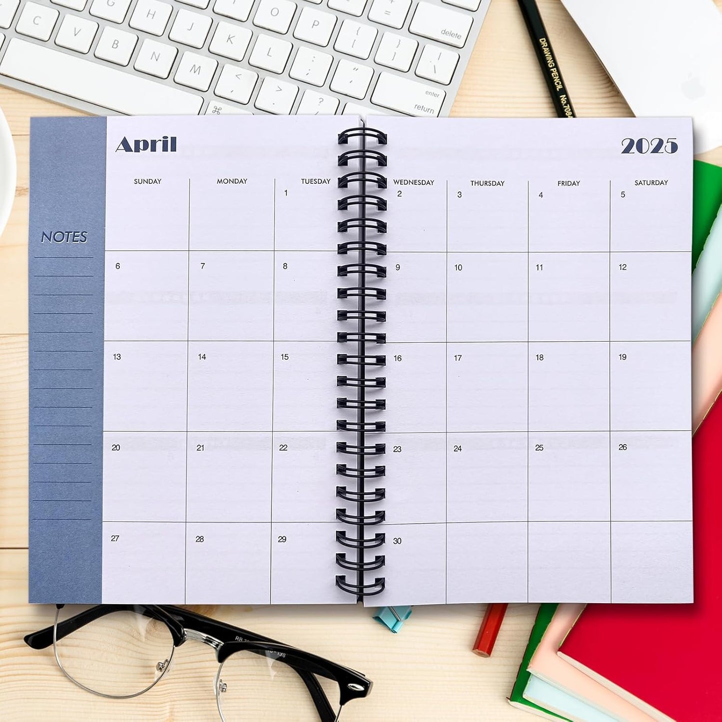 Planner 2025 - January 2025- June 2026 Planner, Yearly Monthly Weekly Daily Planner 2025-2026, 18 Month Planner, Faux Leather Hardcover, 5.2"X7.5", Black