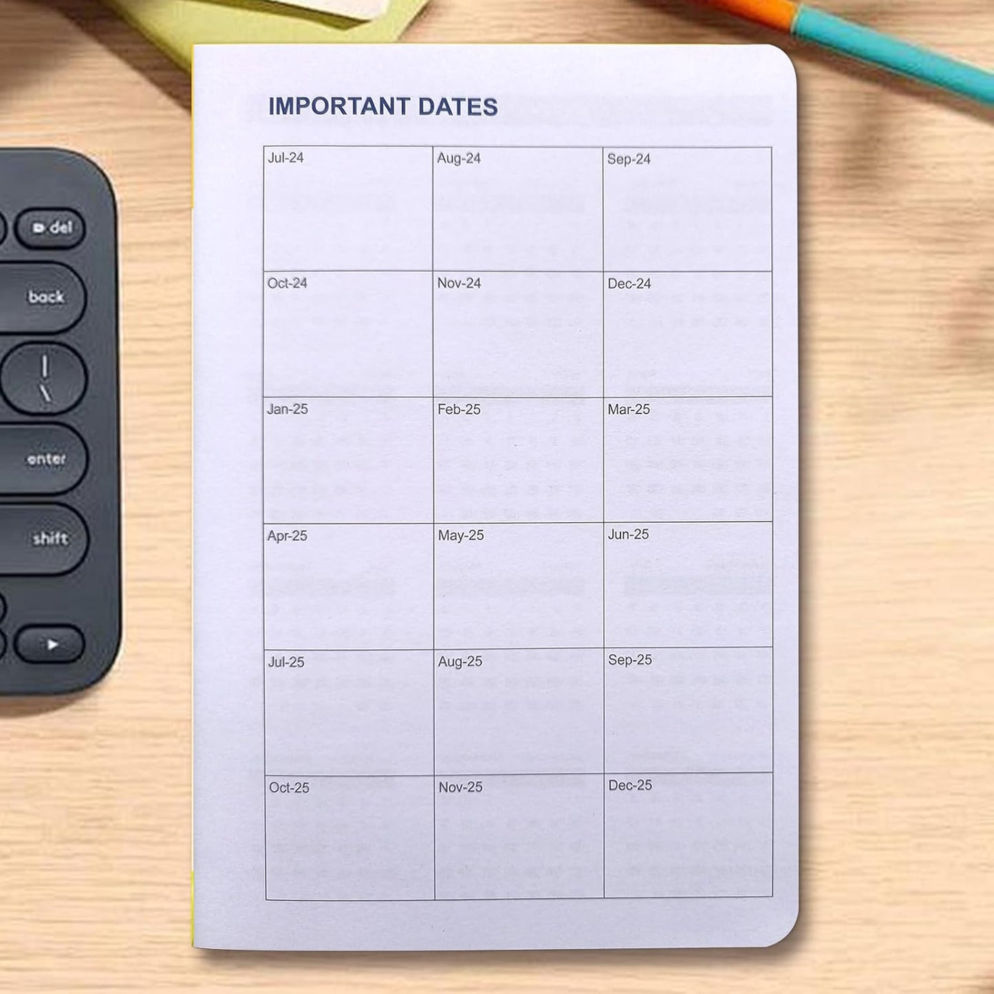 Planner 2025 - January 2025- June 2026 Planner, Yearly Monthly Weekly Daily Planner 2025-2026, 18 Month Planner, Faux Leather Hardcover, 5.2"X7.5", Black