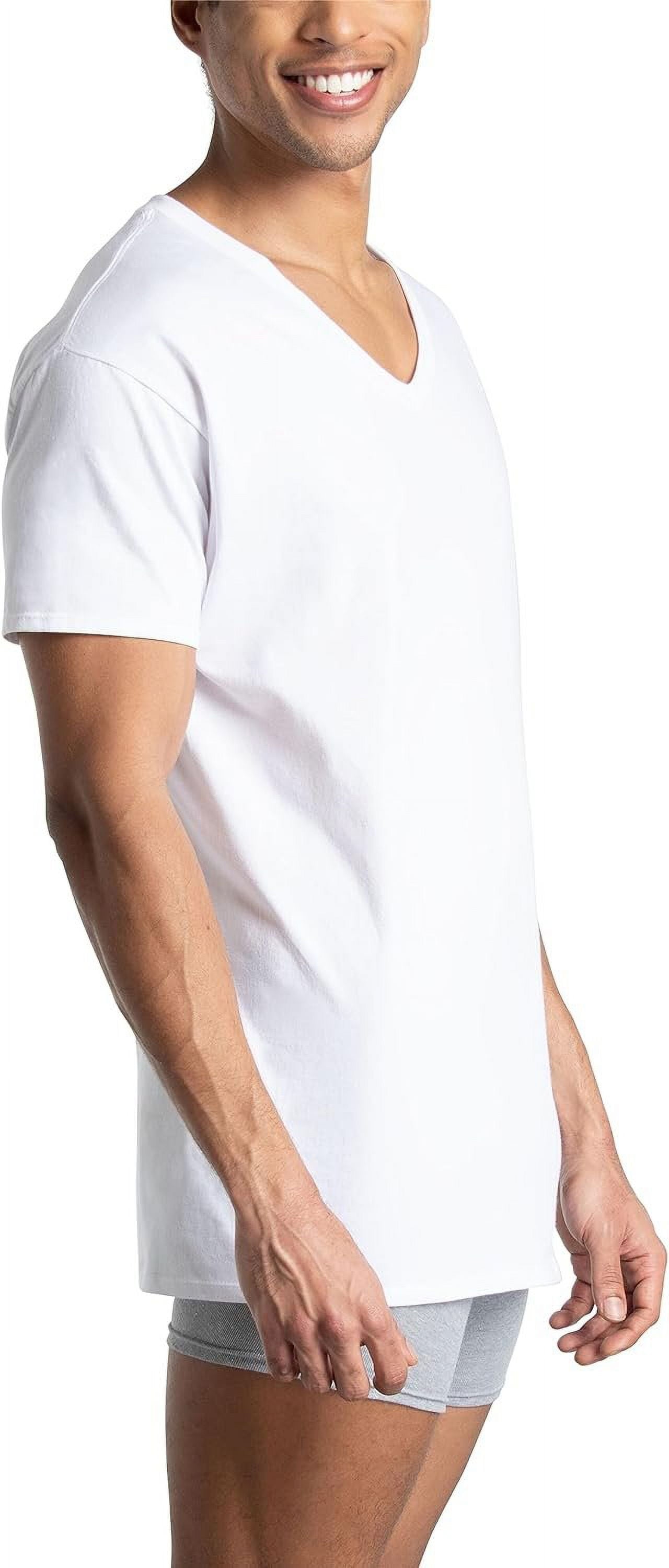 Men'S Stay Tucked V-Neck T-Shirt, 6 Pack, Medium