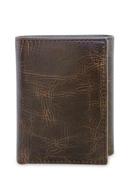 Card Holder Male Casual Trifold Wallets, River Tan