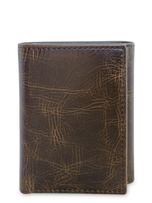 Card Holder Male Casual Trifold Wallets, River Tan