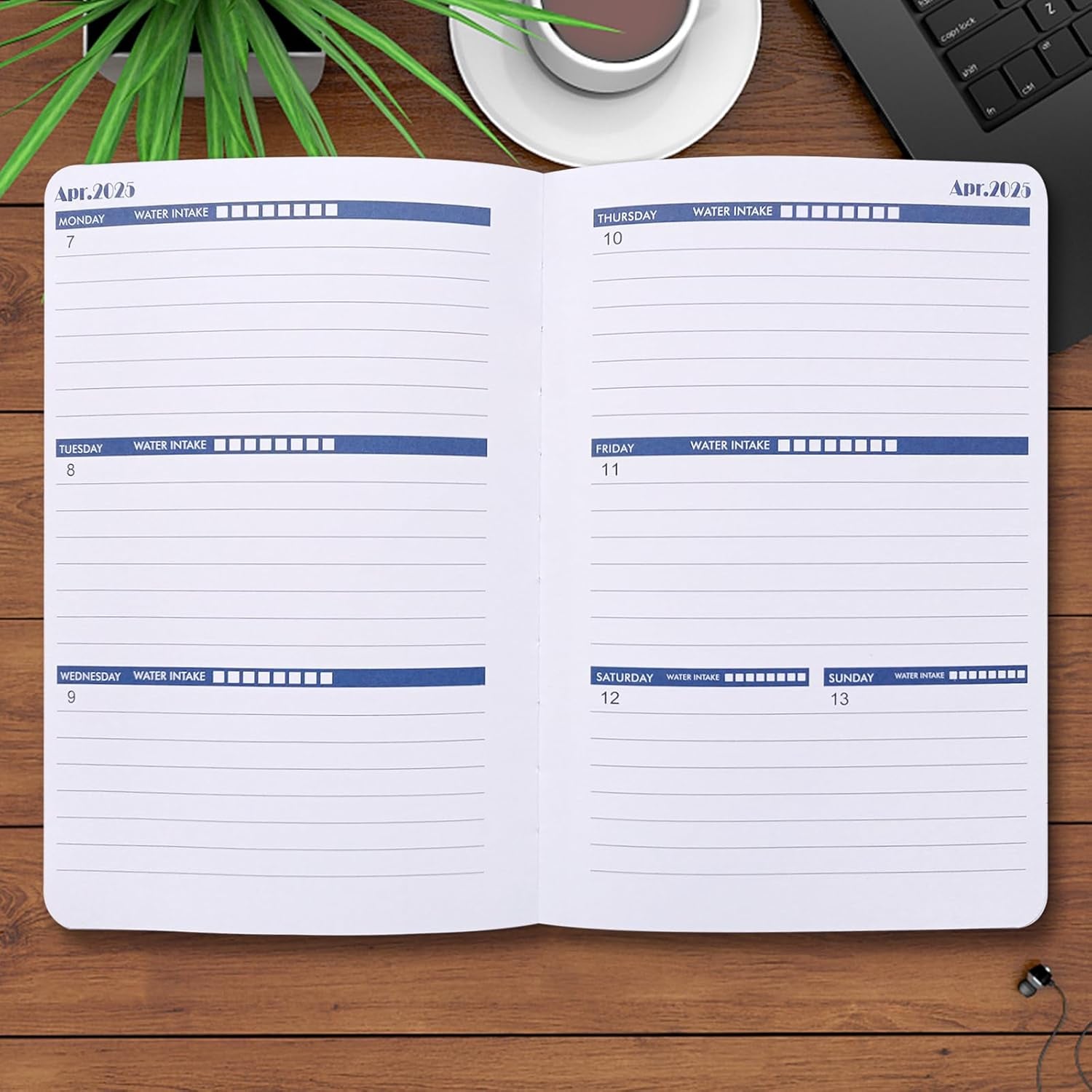 Planner 2025 - January 2025- June 2026 Planner, Yearly Monthly Weekly Daily Planner 2025-2026, 18 Month Planner, Faux Leather Hardcover, 5.2"X7.5", Black