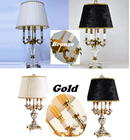 Luxury Crystal Table Lamp Lighting Bedroom Bedside Lights Luxury Fashion Crystal Lamp Abajur Bedside Hotel Room K9 Luxury