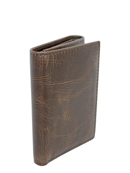 Card Holder Male Casual Trifold Wallets, River Tan