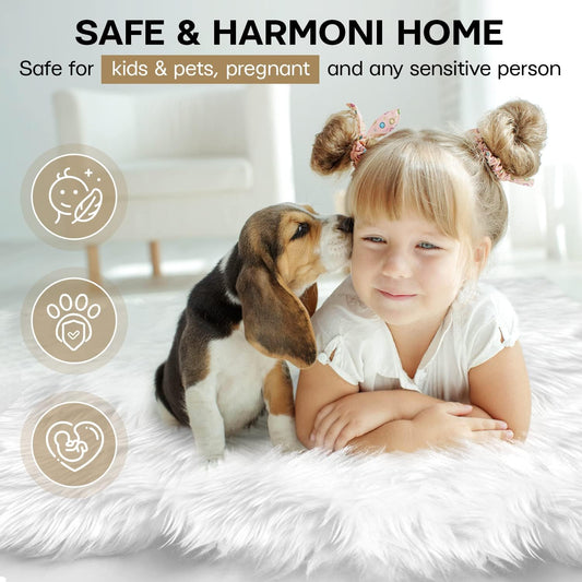 Premium Faux Sheepskin Fur Rug White - 2.3X5 Feet - Best Extra Long Shag Pile Carpet for Bedroom Floor Sofa - Soft Fur Area Rug