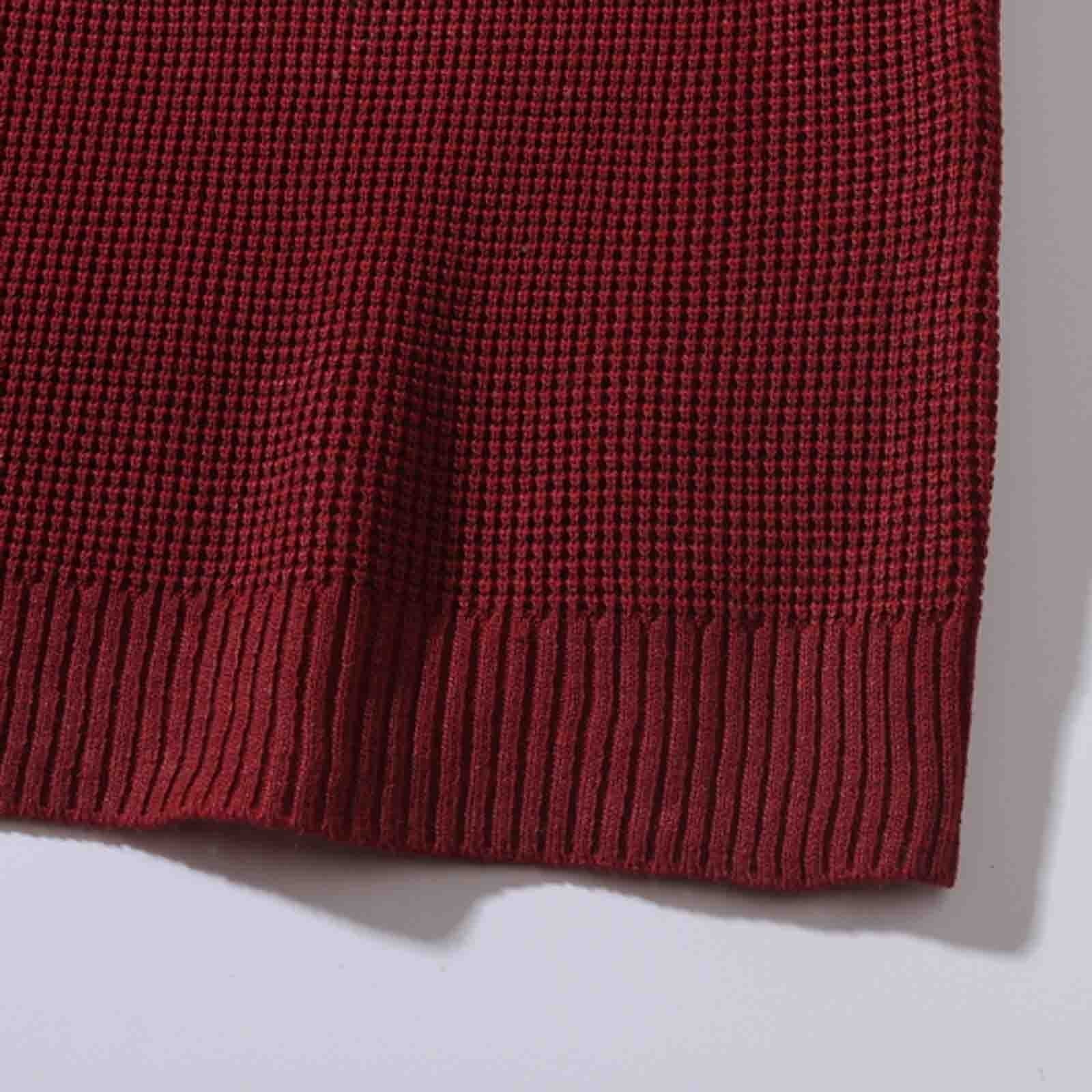 2022 New Men Parka Jackets Male Autumn and Winter Wool Sweater round Neck Pullover Bottoming Shirt Color Matching All Matching High Neck Top