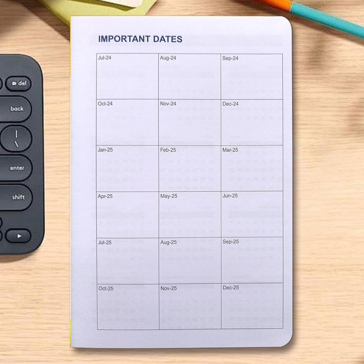 Planner 2025 - January 2025- June 2026 Planner, Yearly Monthly Weekly Daily Planner 2025-2026, 18 Month Planner, Faux Leather Hardcover, 5.2"X7.5", Black