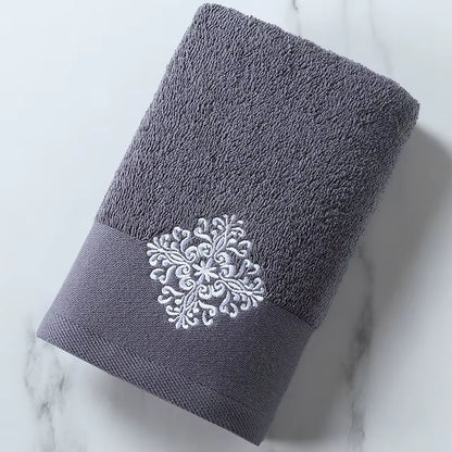 New Luxury Embroidery Adult Bath Towels Bathroom 140*80 Cm Large Soft Cover Hotel for Home Blanket Decoration Terry Wedding Gift