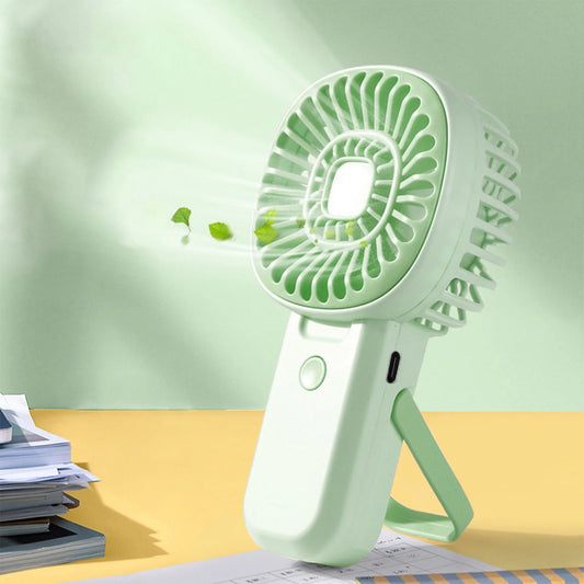 Summer Fan Portable Air Conditioners Fan Outdoor Air Condioner Usb Rechargeable Small Ceiling Fan, for Home Office Bedroom Desktop Fan (Green)